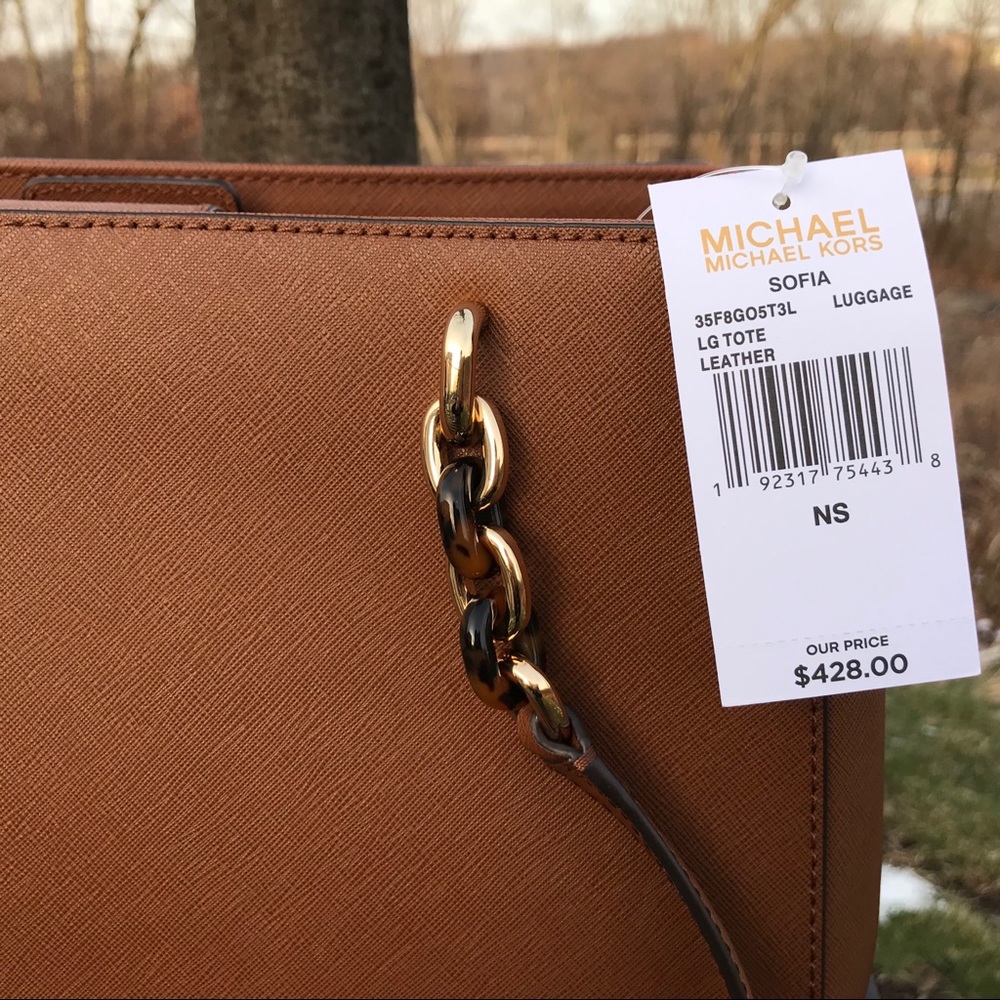 ❗️SOLD❗Michael Kors Sofia Large Tote Shoulder Bag - Picture 7 of 8